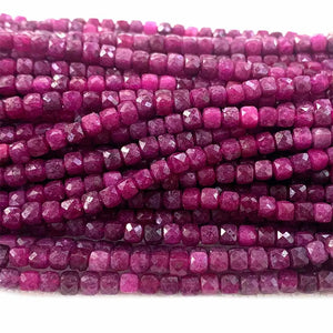 Red Ruby Natural DIY Necklace Bracelets Earrings Gemstones