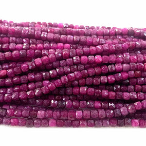 Red Ruby Natural DIY Necklace Bracelets Earrings Gemstones