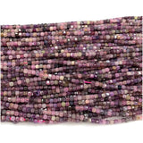 Red Ruby Spinel Edge Cube Faceted Beads for Jewelry Making