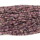 Red Ruby Spinel Edge Cube Faceted Beads for Jewelry Making