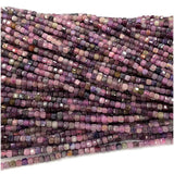 Red Ruby Spinel Edge Cube Faceted Beads for Jewelry Making