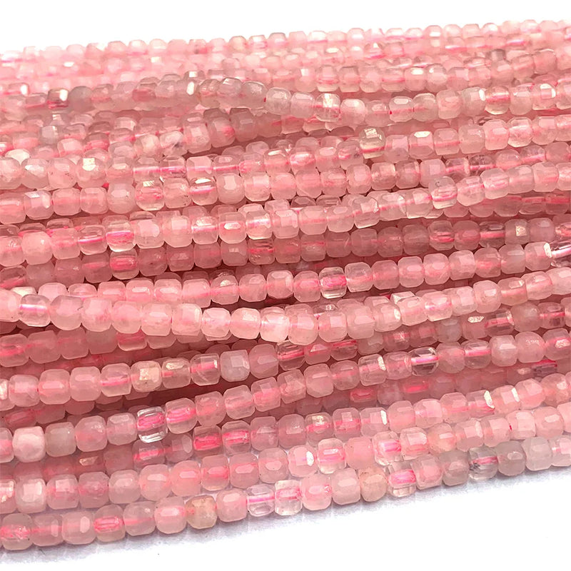 Rose Quartz Gemstones Necklace Bracelets Earrings Beads For Jewelry Making