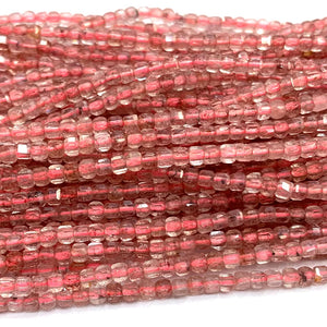 Strawberry Quartz Natural Stones Gemstones Necklace Bracelets Earrings