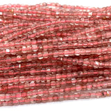 Strawberry Quartz Natural Stones Gemstones Necklace Bracelets Earrings