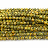 Yellow Anglesite Round Beads for Jewelry Making Gemstones DIY Necklace