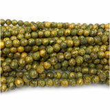 Yellow Anglesite Round Beads for Jewelry Making Gemstones DIY Necklace