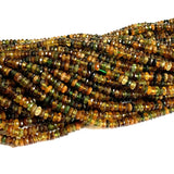 Yellow Green Tourmaline Natural Stones Gemstones Rondelle Beads