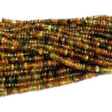 Yellow Green Tourmaline Natural Stones Gemstones Rondelle Beads