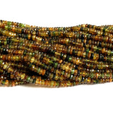 Yellow Green Tourmaline Natural Stones Gemstones Rondelle Beads