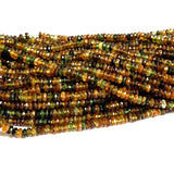 Yellow Green Tourmaline Natural Stones Gemstones Rondelle Beads