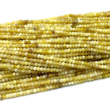 Yellow Opal DIY Natural Rondelle Beads for Jewelry Making