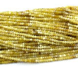 Yellow Opal DIY Natural Rondelle Beads for Jewelry Making