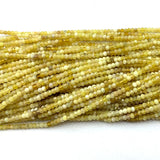 Yellow Opal DIY Natural Rondelle Beads for Jewelry Making