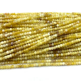 Yellow Opal DIY Natural Rondelle Beads for Jewelry Making