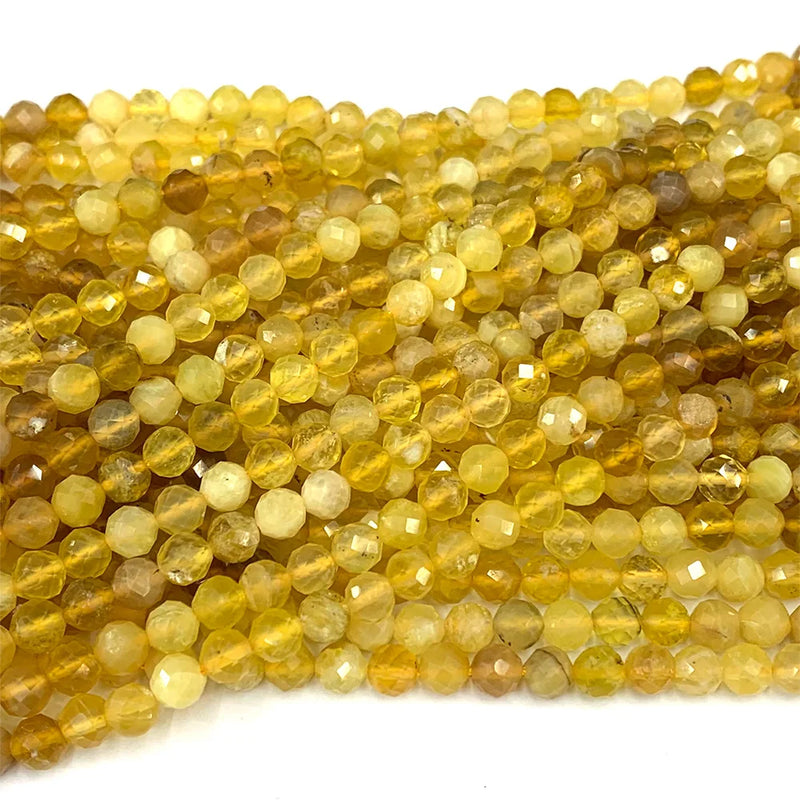 Yellow Opal Natural Gemstones Crystal DIY Necklace Bracelets Earrings Pendants