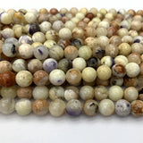 Yellow Purple Opal Round Crystal Beads for Jewelry Making