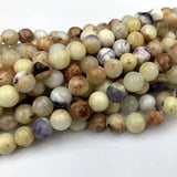 Yellow Purple Opal Round Crystal Beads for Jewelry Making
