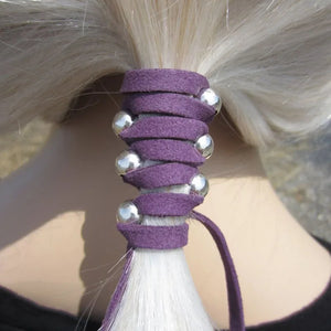 Vegan Leather Hair Ties Accessories Wraps Ponytail Holders