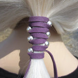 Vegan Leather Hair Ties Accessories Wraps Ponytail Holders