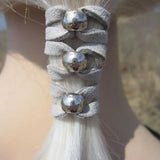 Vegan Leather Hair Ties Accessories Wraps Ponytail Holders
