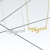 Vegan Necklace Customizable Letters Vegan Jewelry for Women