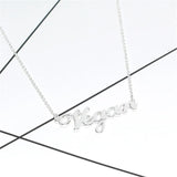 Vegan Necklace Customizable Letters Vegan Jewelry for Women