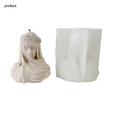 Veiled Woman Silicone Candle Mold Aromatherapy Plaster Epoxy Mould