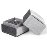 Gray Engagement Rings Box for Lover Jewelry Organizers