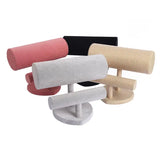 Velvet 2 Bars Jewelry Bracelet Organizer Stand Holder