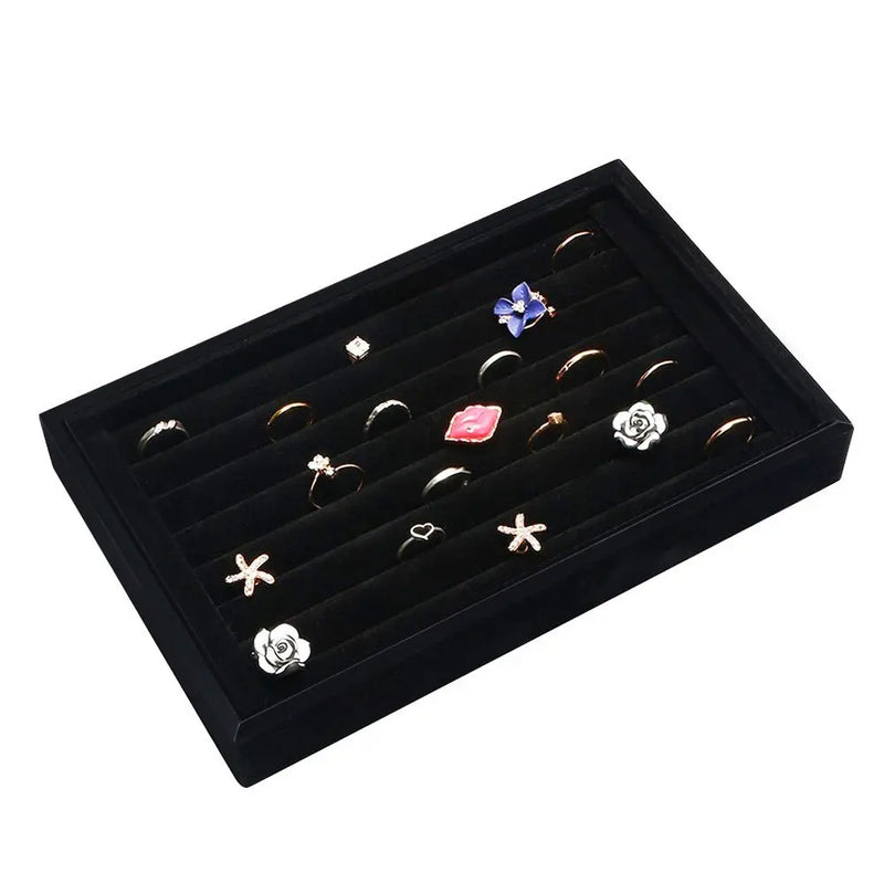 7 Slots Ring Earrings Trays Display Organizer