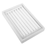 Velvet Ring Earrings Trays Showcase Display Jewelry Organizer (White)
