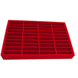 Velvet Bangle Tray With 40 Slot Inserts for Jewelry Storage
