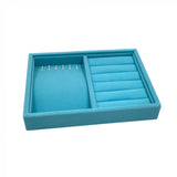 Velvet Jewelry Display Tray - Earrings Watch Pendant Holder Plate