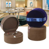 Velvet Box Storage Jewelry Display Organizer Ring Round Pendant Earrings Heart