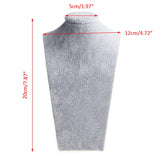 Velvet Bust Jewelry Necklace Pendant Display Stand Holder