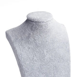 Velvet Bust Jewelry Necklace Pendant Display Stand Holder