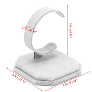 Velvet C Type Jewelry Bracelet Bangle Watch Display Rack Stand Holder