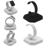 Velvet C Type Jewelry Bracelet Bangle Watch Display Rack Stand Holder