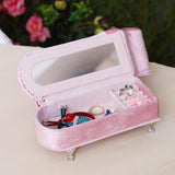 Velvet Jewelry Box Organizer for Rings Earrings Necklace