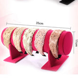 Velvet Detachable Headband Hair Hoop Hair Clasp Display Stand Rack