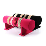 Velvet Detachable Headband Hair Hoop Hair Clasp Display Stand Rack