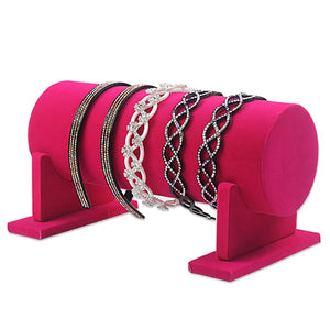 Velvet Detachable Headband Hair Hoop Hair Clasp Display Stand Rack