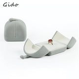 High-Grade Flannel Double Ring Box Jewelry Box Display
