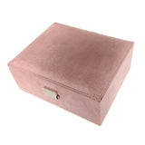 Velvet Double Layer Jewelry Storage Display Box Organizer