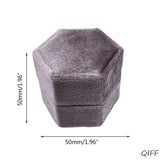 Velvet Double Ring Box for Wedding Ceremony