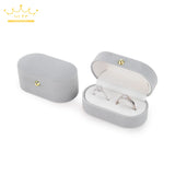 Velvet Double Rings Box Trinket Box Jewelry Organizer