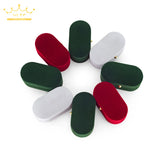 Velvet Double Rings Box Trinket Box Jewelry Organizer