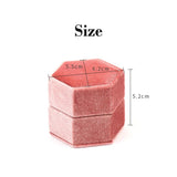 Velvet Personalized Wedding Ring Box - Name Gift Ring Storage
