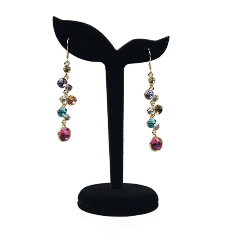 Velvet Earring Ear Stud Jewelry Display Stand Storage Hanger Holder