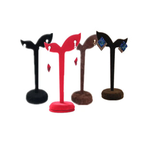 Velvet Earring Ear Stud Jewelry Display Stand Storage Hanger Holder